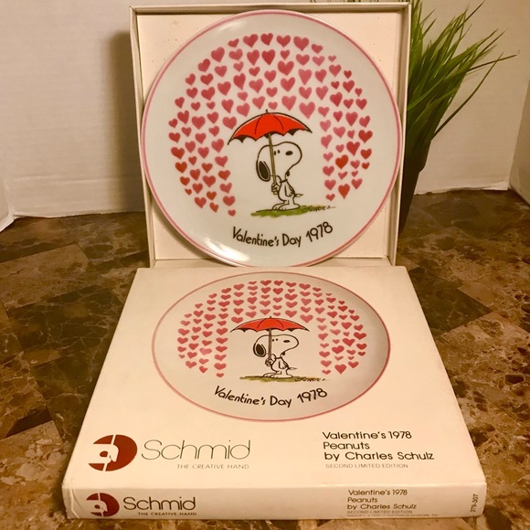 Valentine’s 1978 Peanuts by Charles Schulz Limited Edition Collectors Plate - Picture 8 of 8